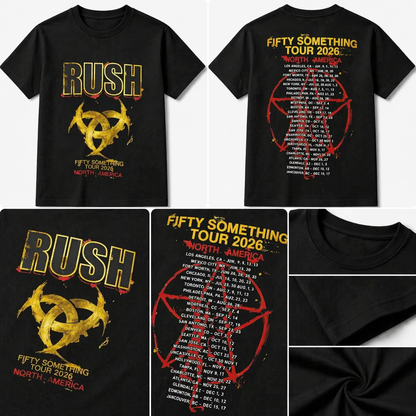 To Honor Rush Fifty Something Tour 2026 North America Official Concert Poster T-Shirt