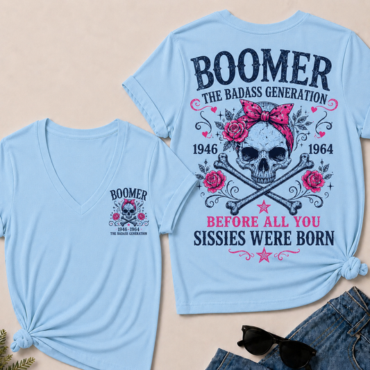 The Badass Generation – Before All You Sissies Were Born V-Neck Tee